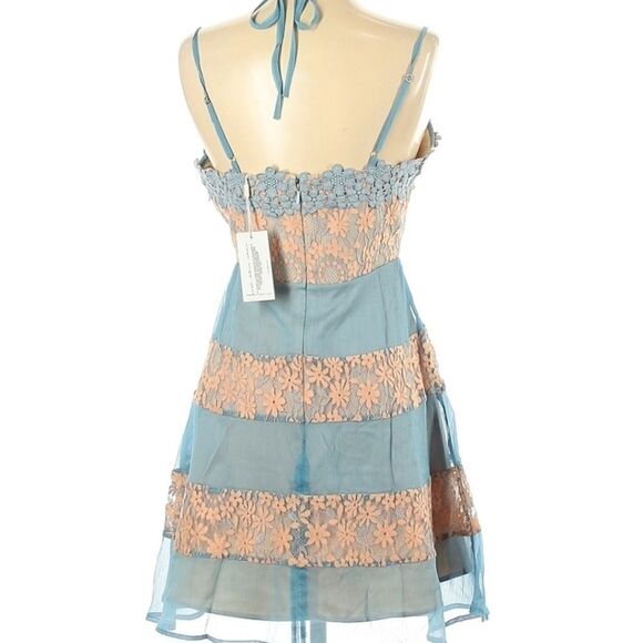 Foxiedox Anthro Lace Chiffon Dress Small NWTS - Picture 2 of 8